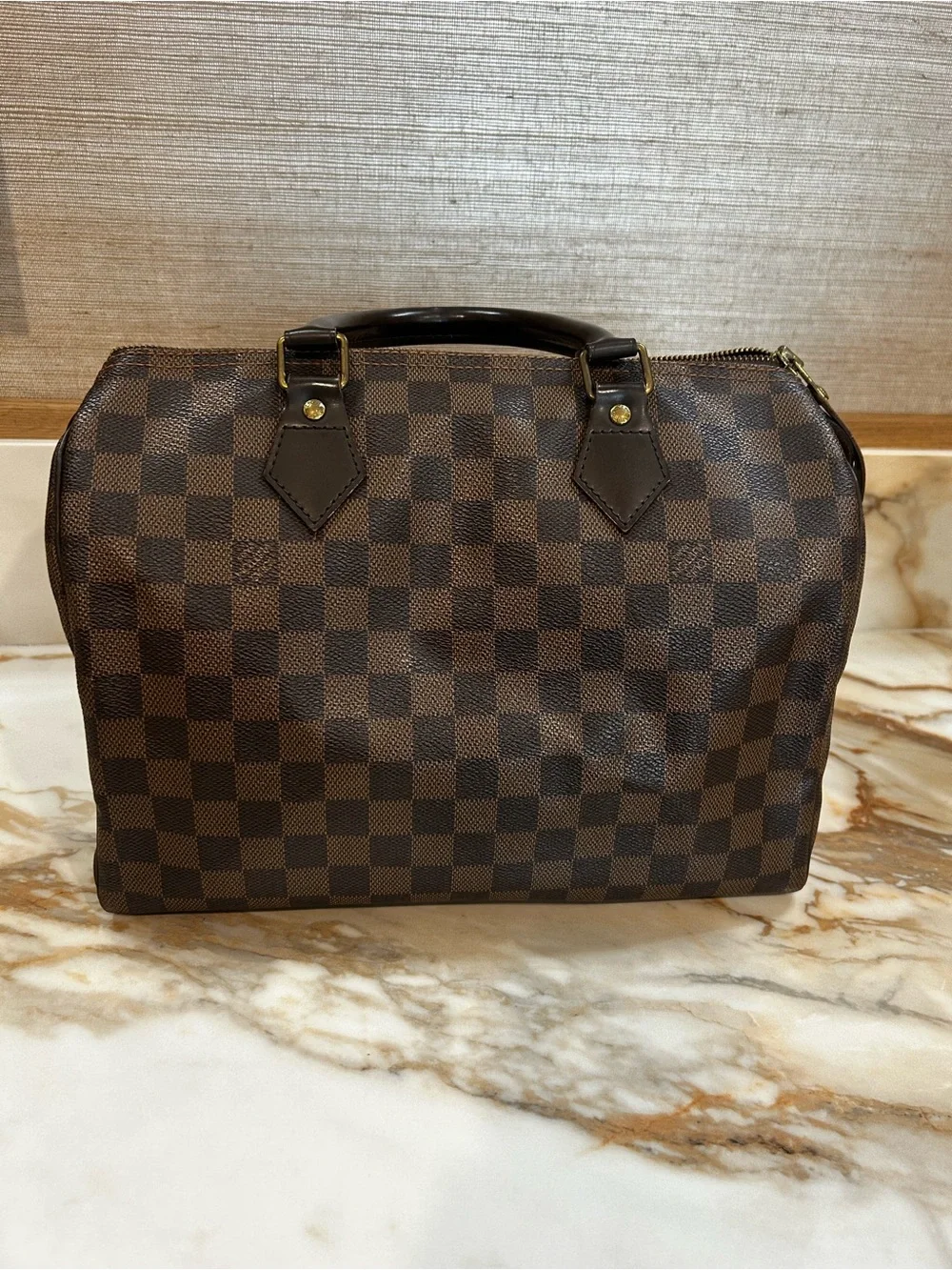 Louis Vuitton Brown Damier Ebene Duffel Bag